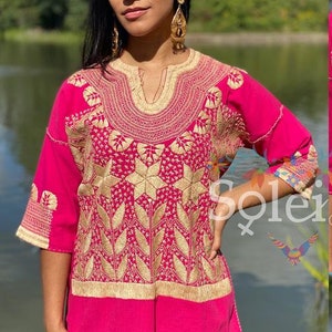 Bordados para blusas a mano hot sale