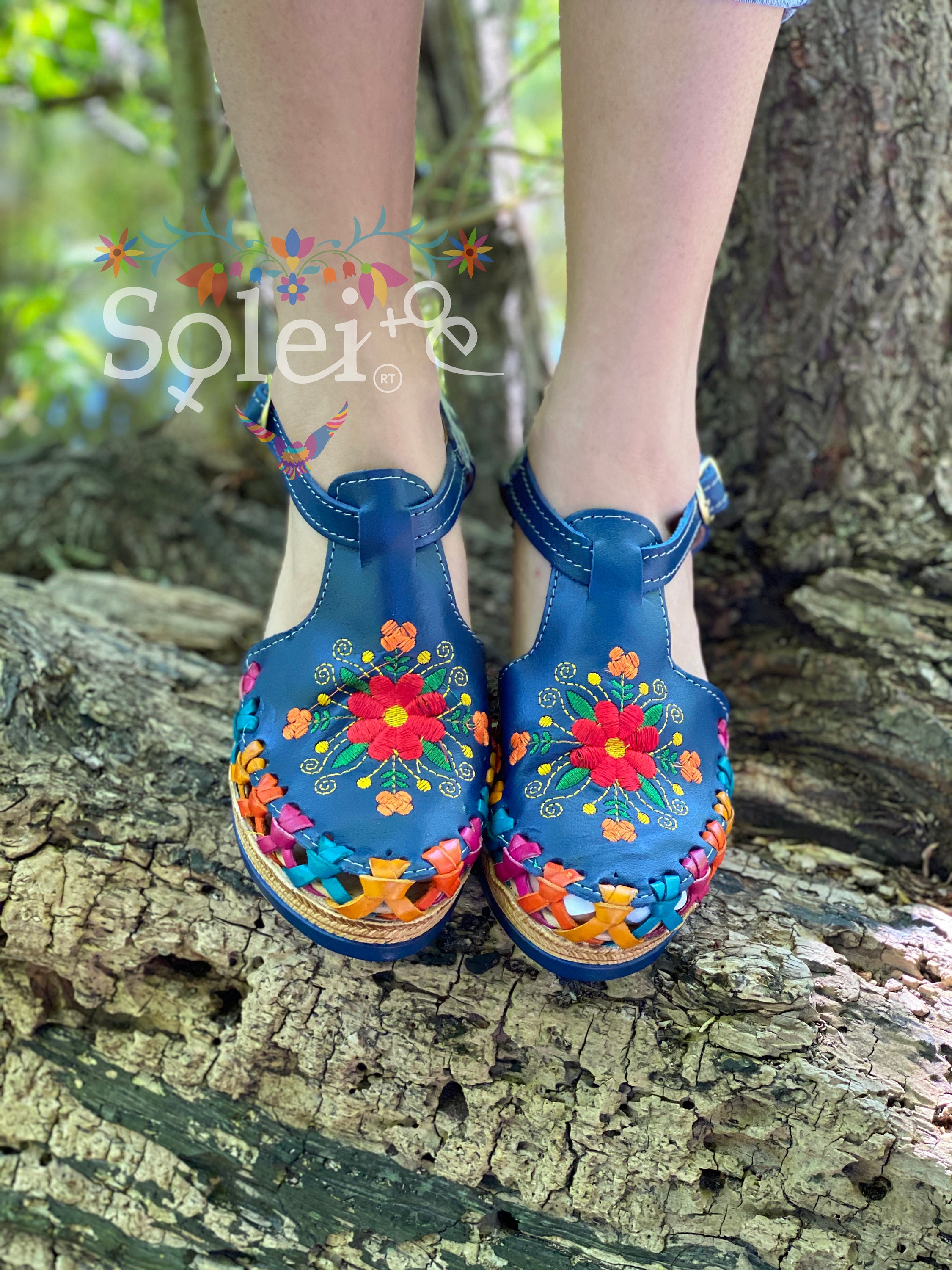 Mexican Wedge Sandal. All Size Boho-hippie Vintage. Mexican