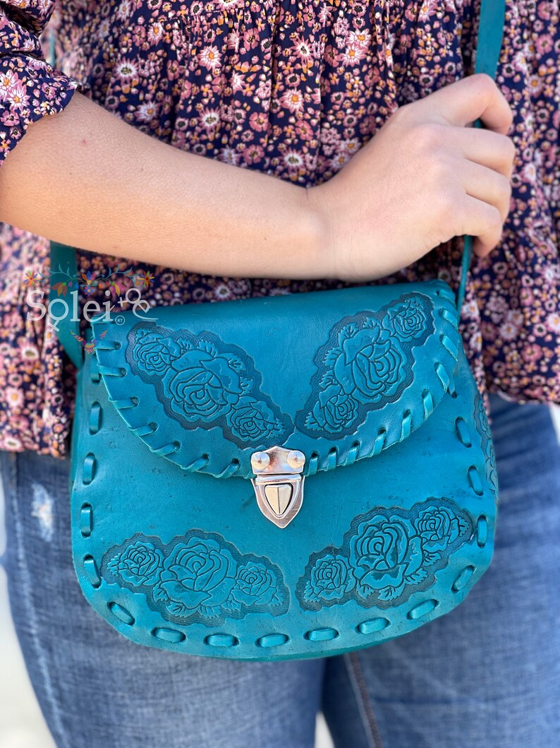 Genuine Mexican Leather Purse. Die Cut Leather Purse. Mexican Etsy