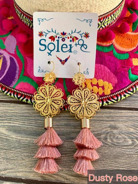 Filigree Floral Lovebird Silver Mexican Earrings – Love Street Vintage