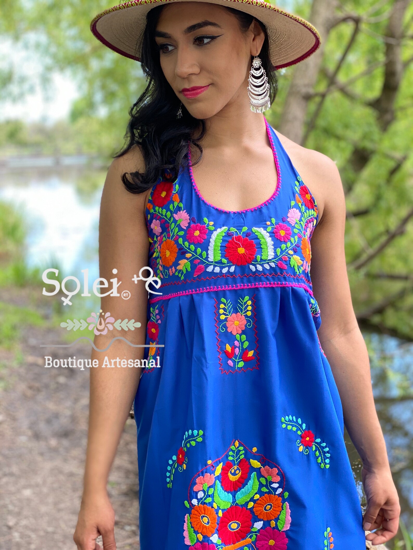 halter mexican dress