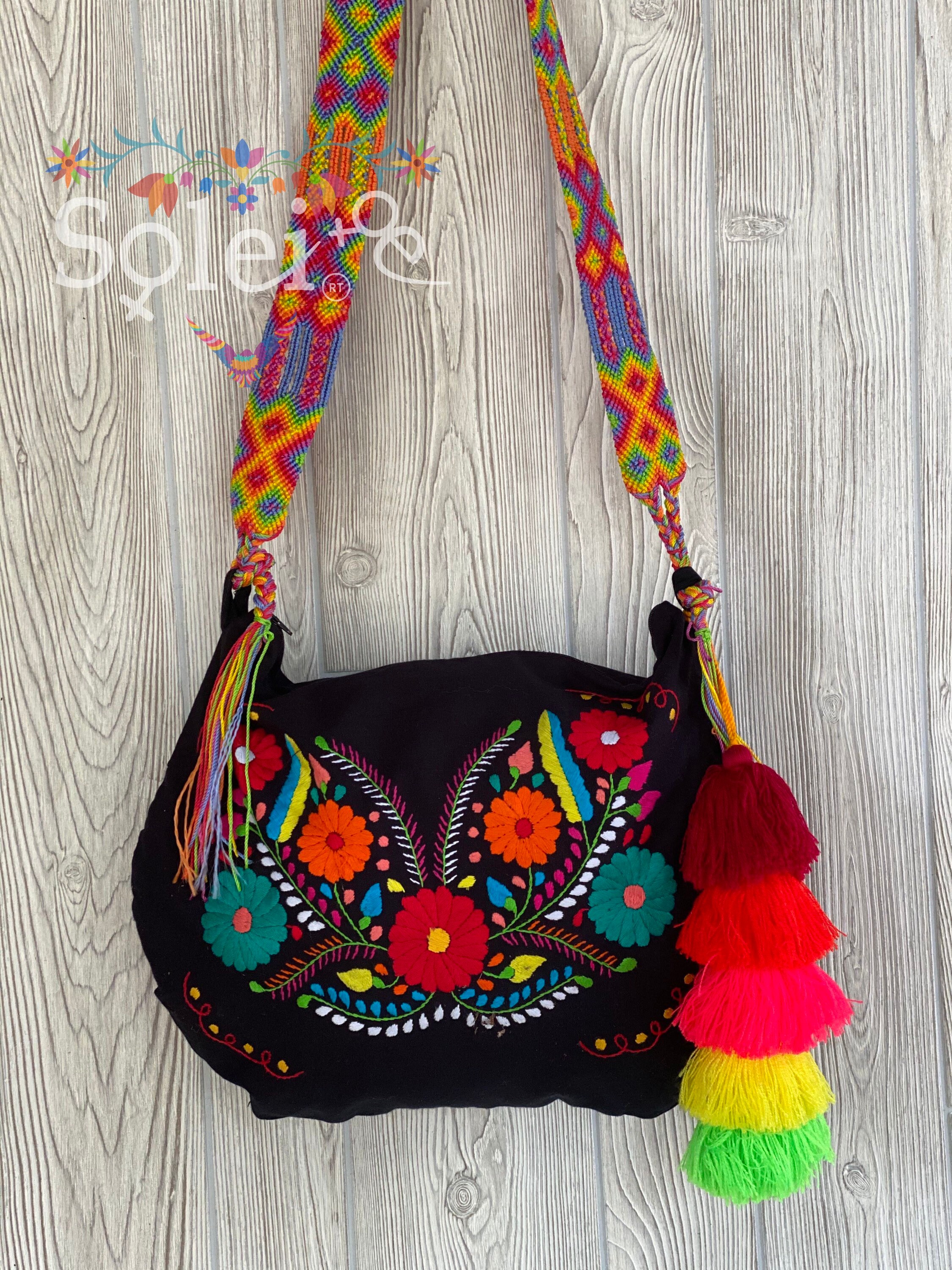 Mexican Embroidered Circle Bag