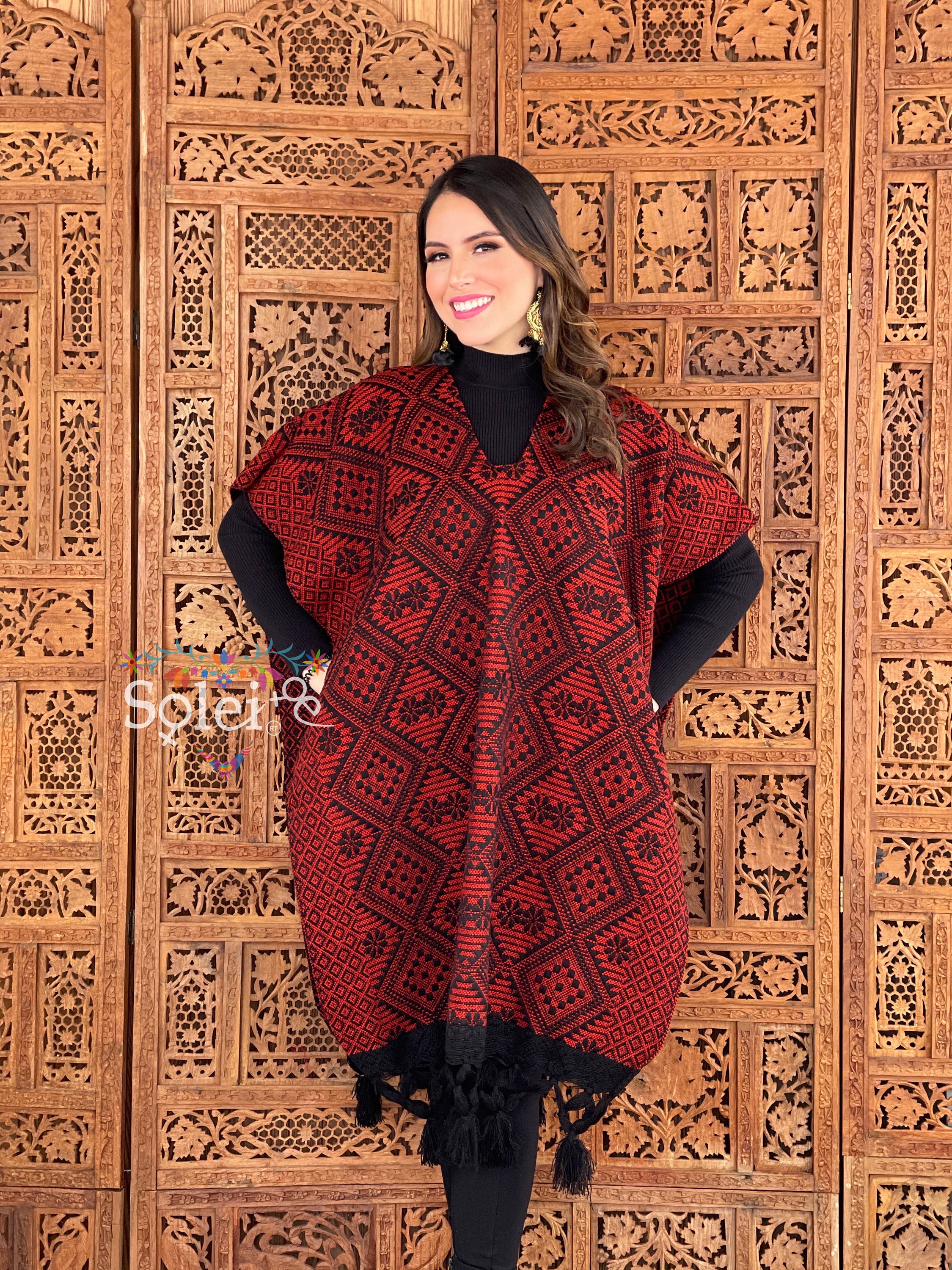 Mexican Full Body Poncho. Artisanal Mexican Poncho Mexican Full Body Poncho. Artisanal Mexican Poncho