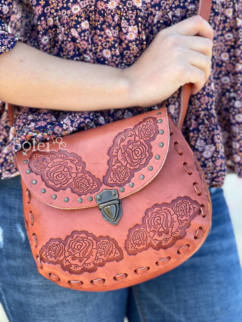 Genuine Mexican Leather Purse. Die Cut Leather Purse. Mexican Etsy