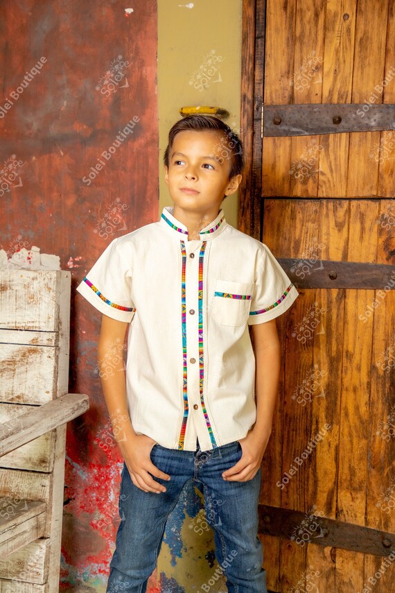 Boys Mexican Traditional Shirt 