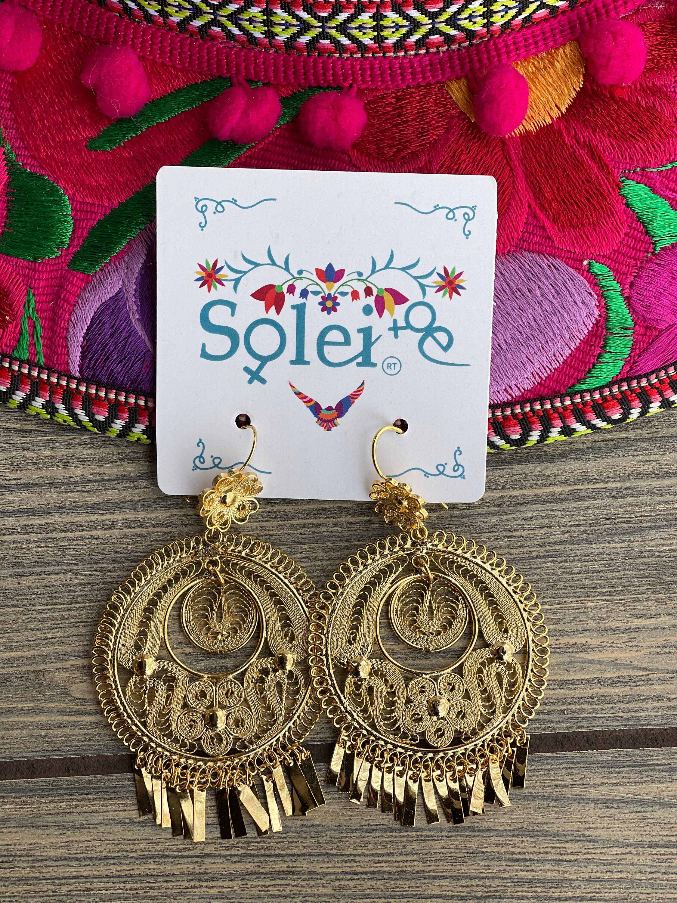 Mexican Filigree Earrings. Mexican Traditional Earrings. Frida Khalo Earrings. Folkloric Earrings. Mexican Filigree Earrings. Etsy
