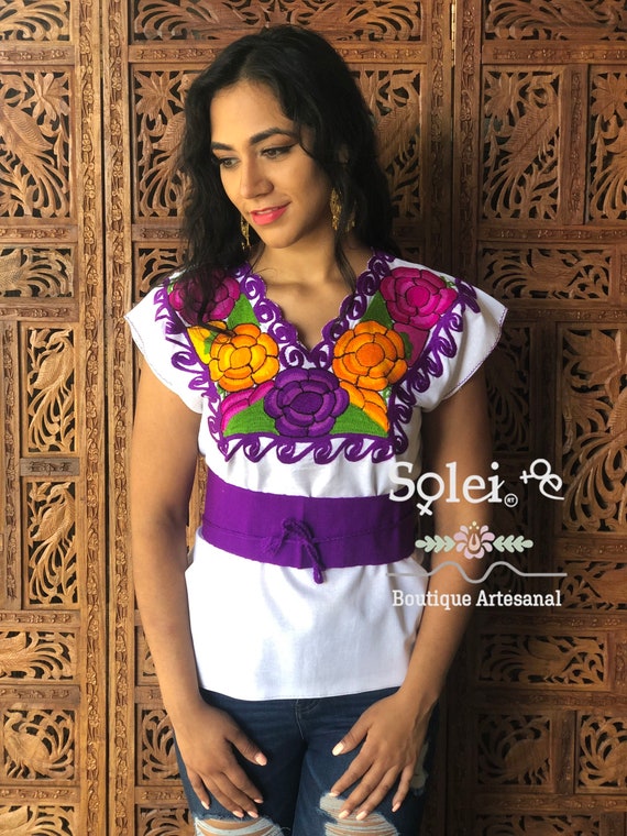 Blusa Mexicana Pechera Floral. Blusa Zinacatan Floral. Blusa - Etsy México Blusa Mexicana Pechera Floral. Blusa Zinacatan Floral. Blusa - Etsy México