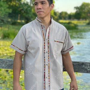Guayabera Tradicional de Manta para Hombre. Guayabera Mexicana | Etsy México