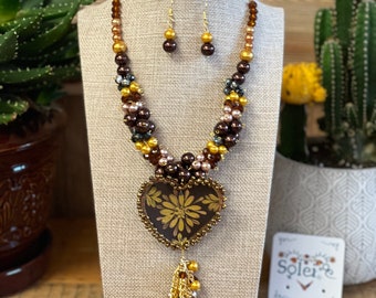 新品未使用 Mexican Beads Necklace PK Beaded Necklace From Mexico - Etsy
