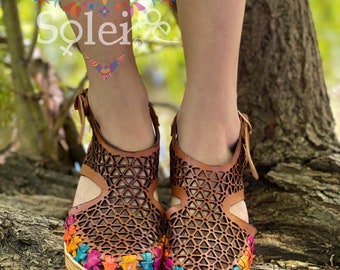 Mexican Wedge Sandal. All Sizes Boho-hippie Vintage. Mexican