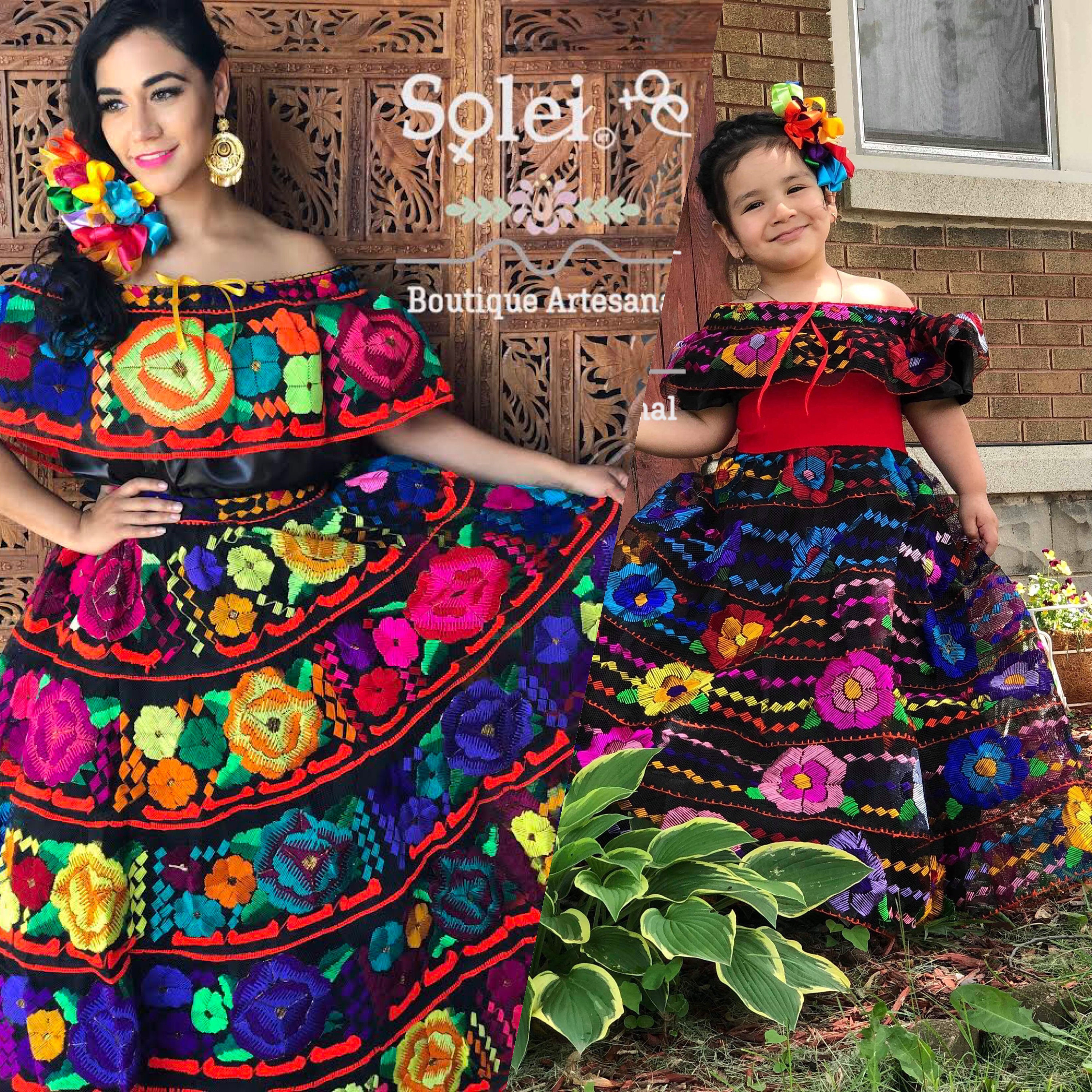 Vestido Chiapaneco Mami y Yo. Vestido Tradicional de Niña. - Etsy México Vestido Chiapaneco Mami y Yo. Vestido Tradicional de Niña. - Etsy México