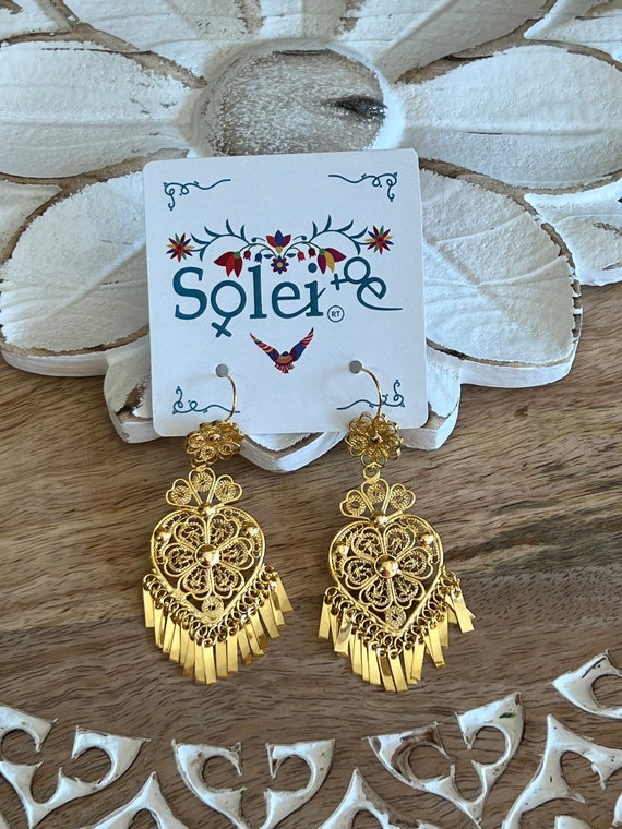 Mexican filigree best sale earrings