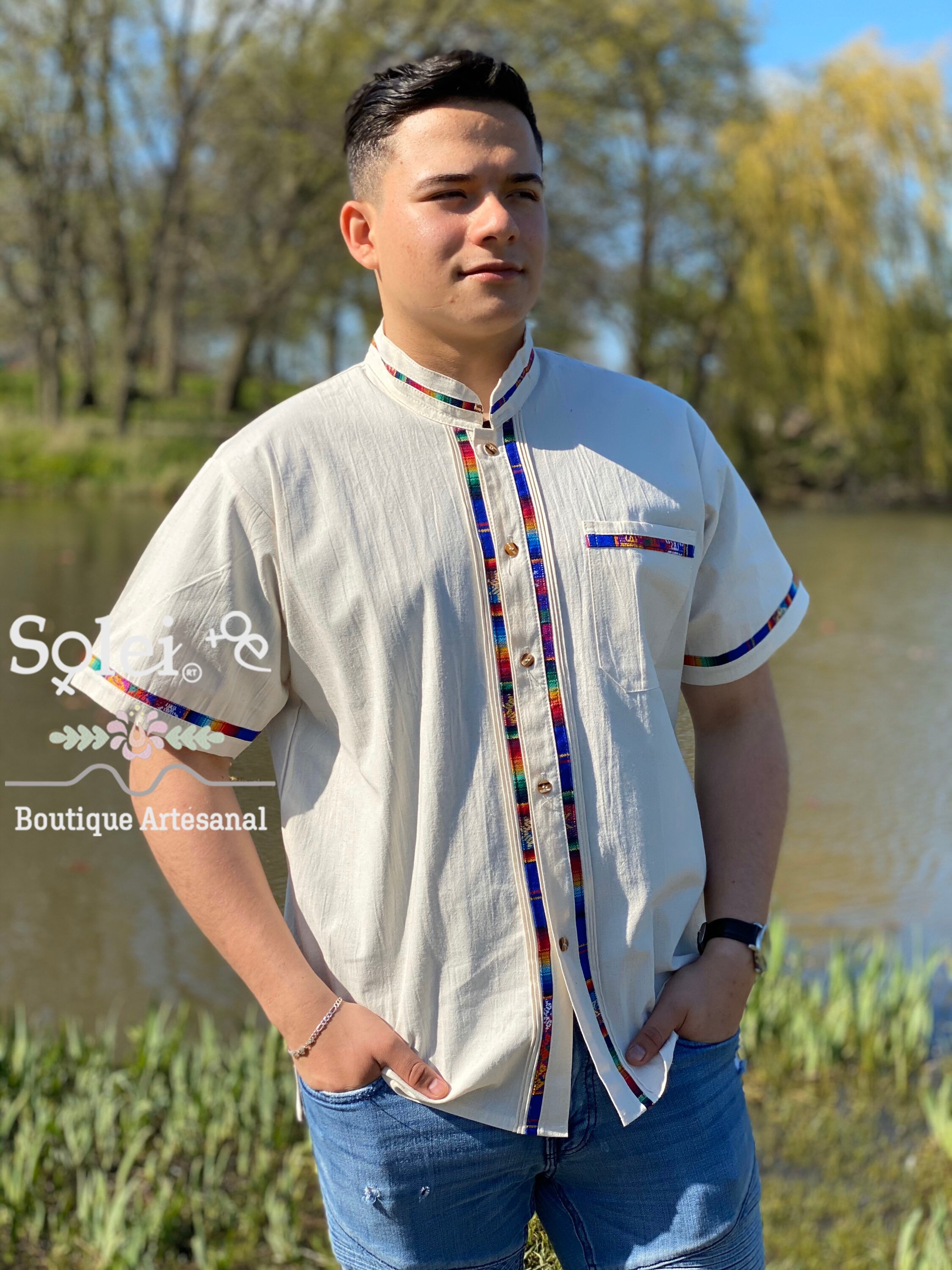 Mens Mexican Traditional Shirt Guayabera For Men Formal Etsy