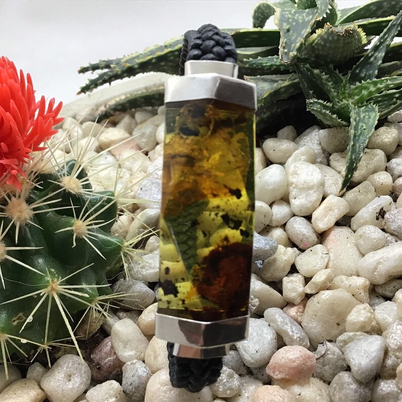 Handmade Amber Stone and Leather bracelet Mens Jewelry. Men/'s Bracelet