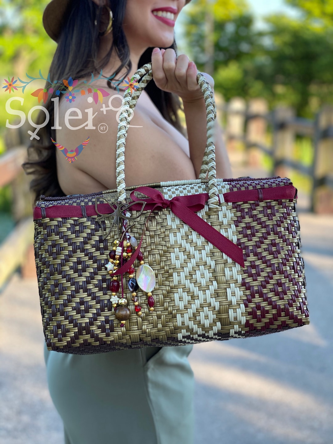 Mexican Handbag. Recycled Plastic Bag. Mexican Bag With - Etsy