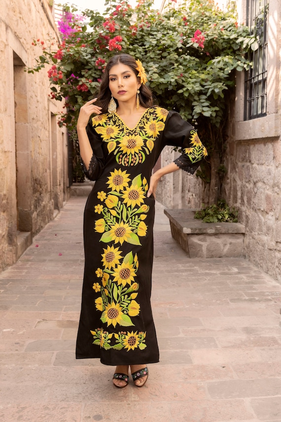 plus size sunflower dress