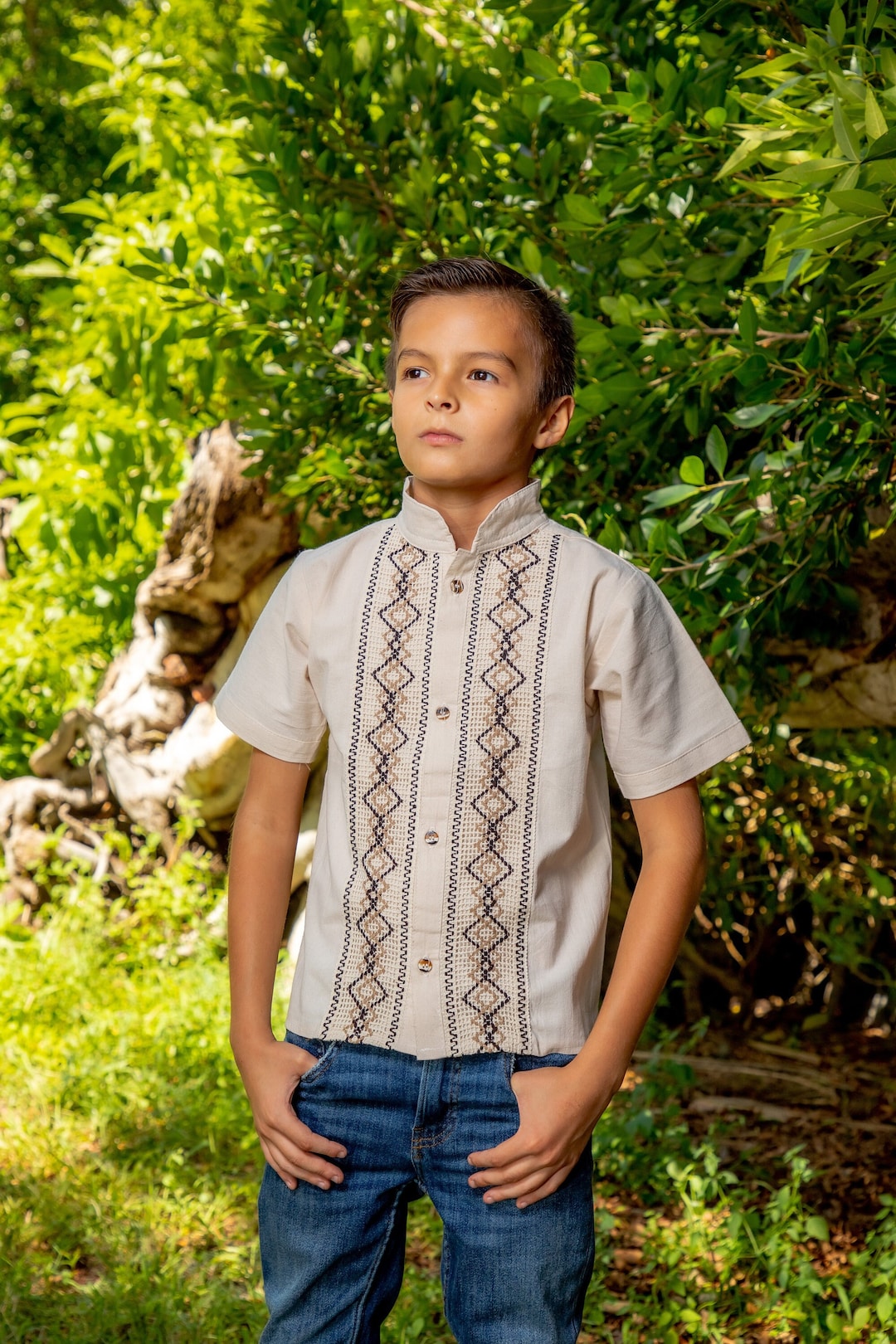 Guayabera Trajes De Lino Para Primera Comunion Traje De Primera