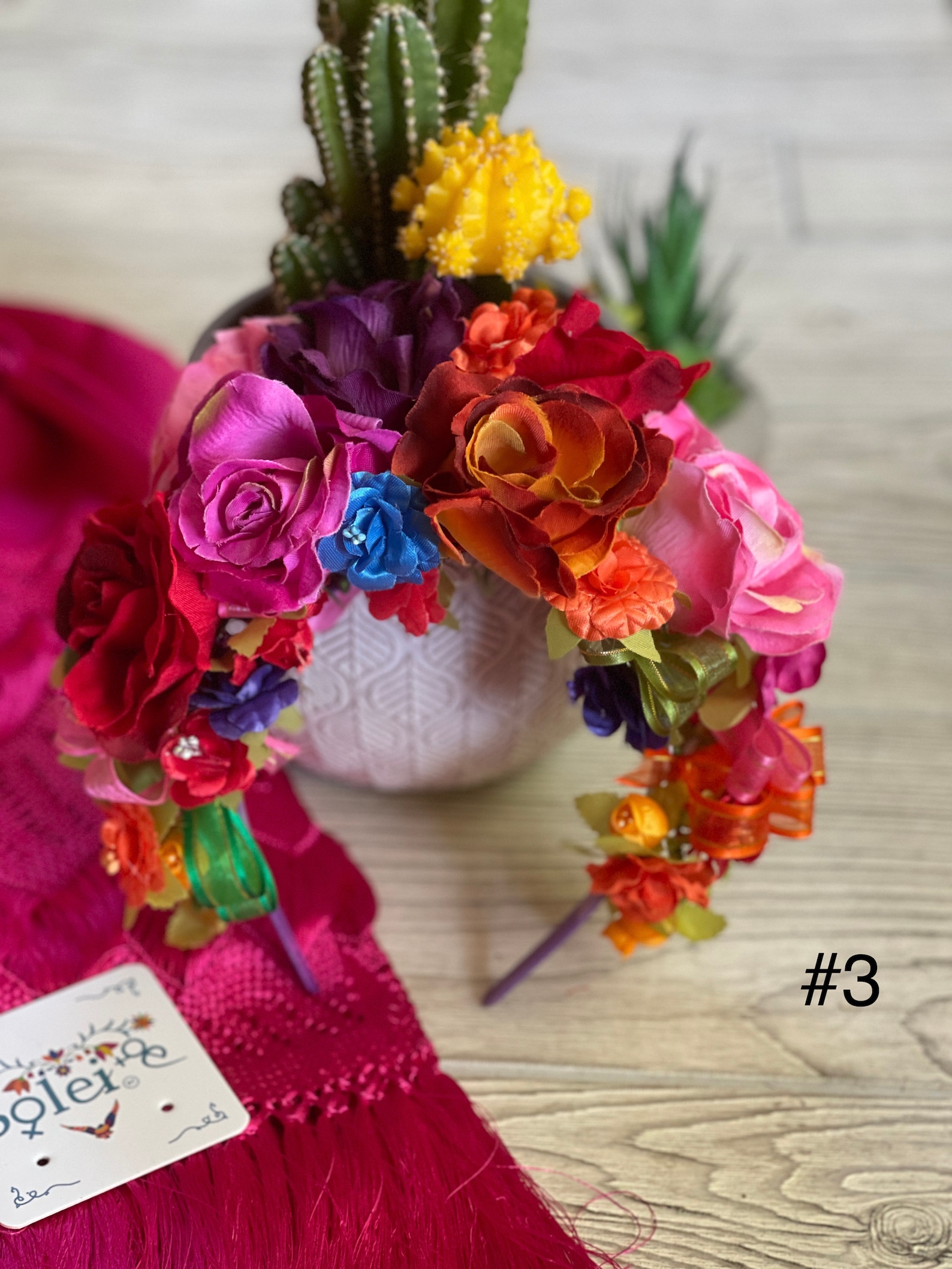 Traditional Mexican Flower Headband. Womens Flower Headband. Etsy