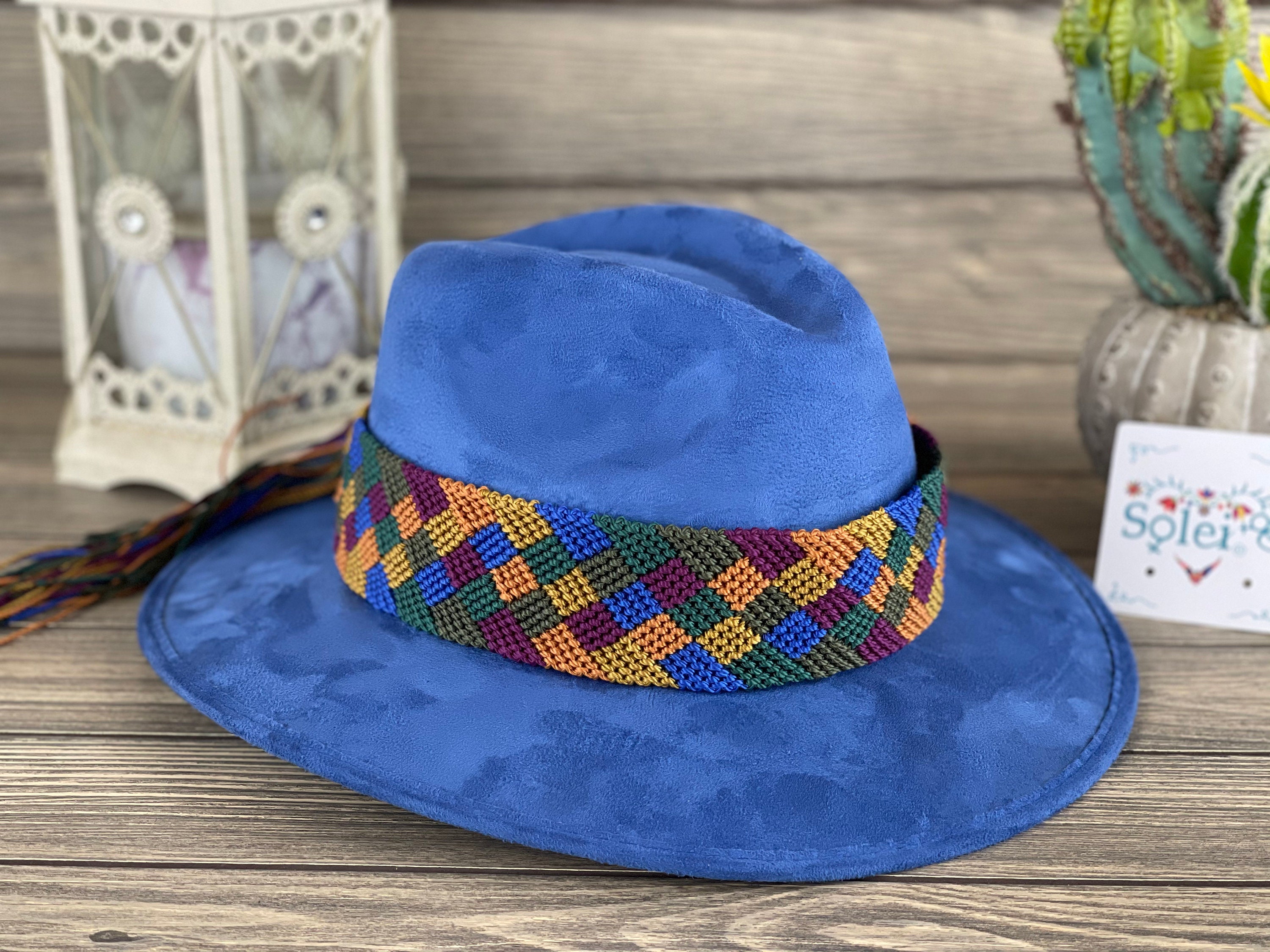 Mexican Hat With Braided Band. Suede Hat With Artisanal Band  display picture 3