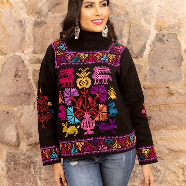 Mexican Sweater Cardigan Etsy