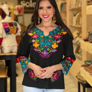 Floral Embroidered Blouse 