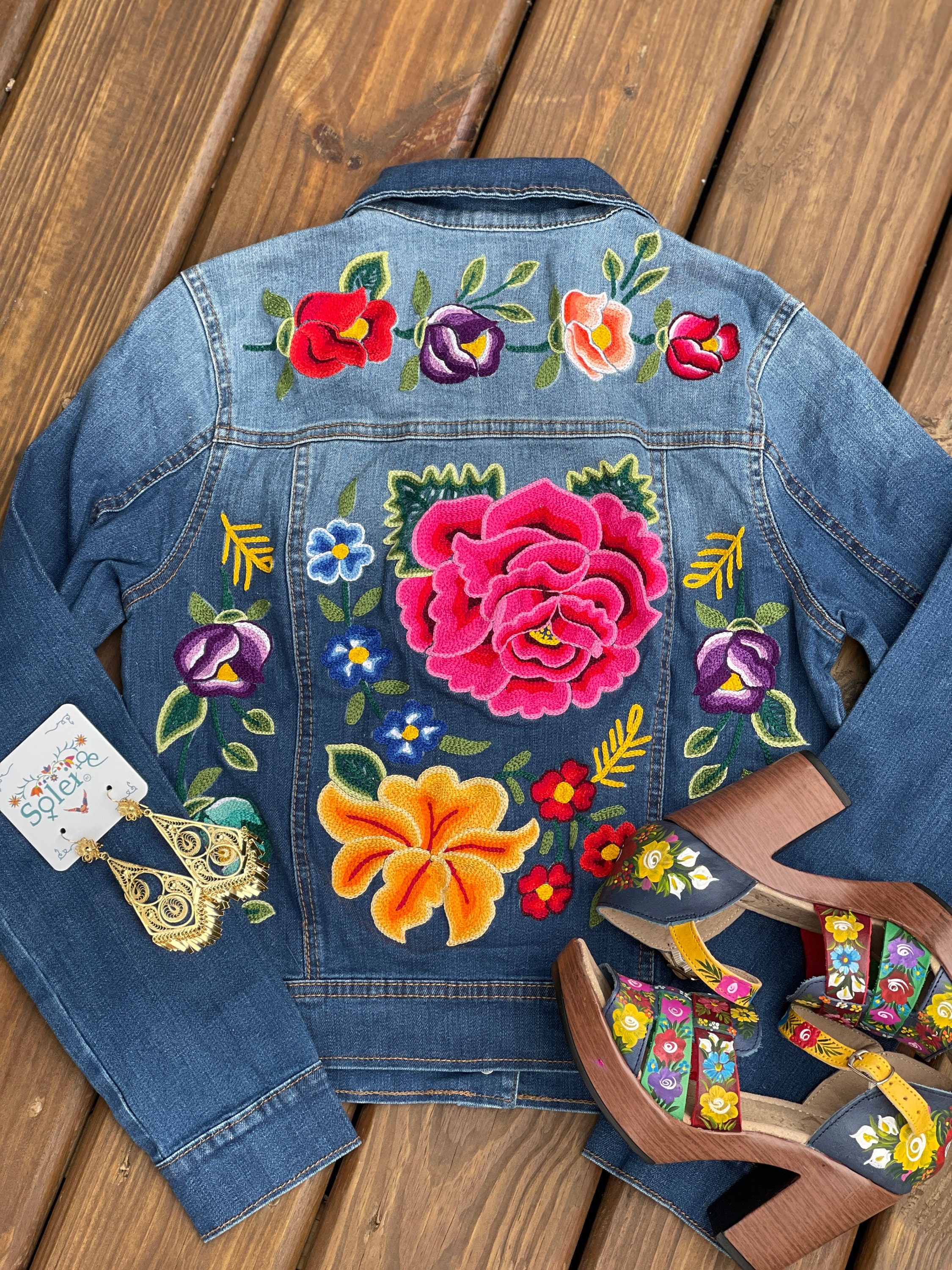 Embroidered Denim Jacket 