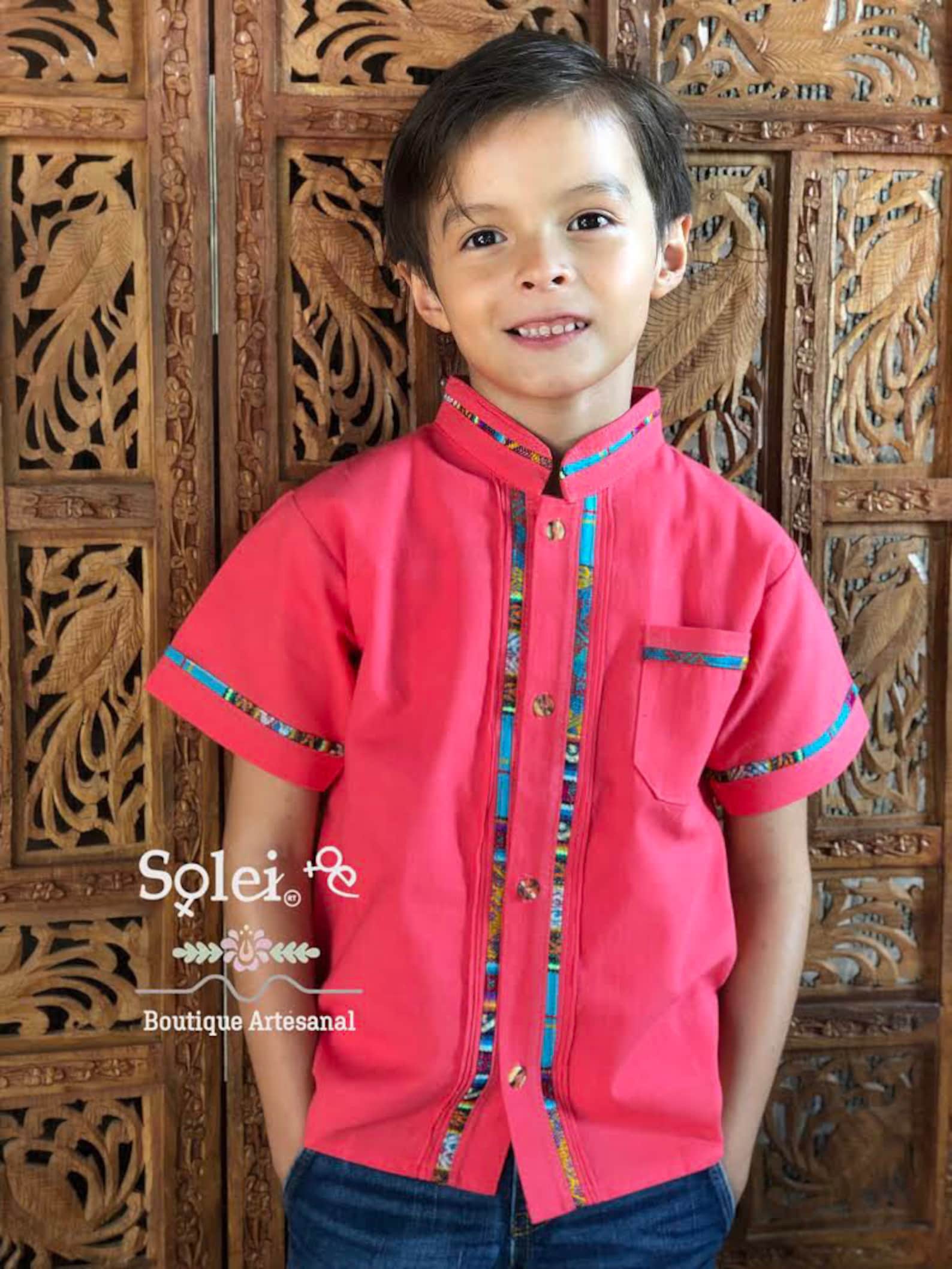 Boys Mexican Traditional Shirt. Guayabera for Boys. Boys Etsy