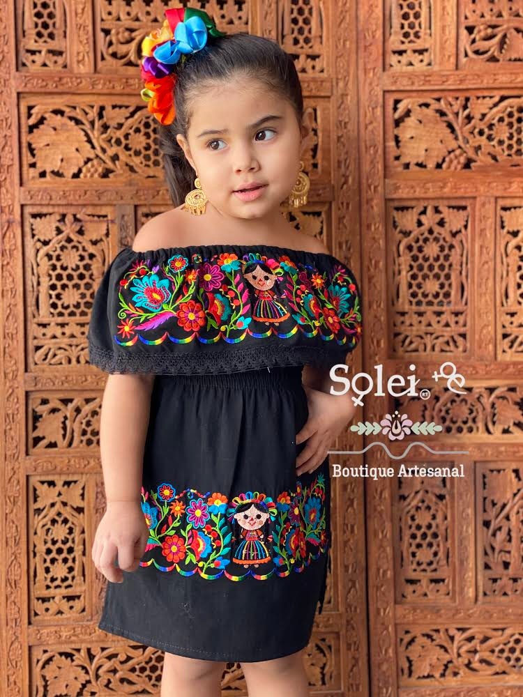 Mexican dress for little cheap girls