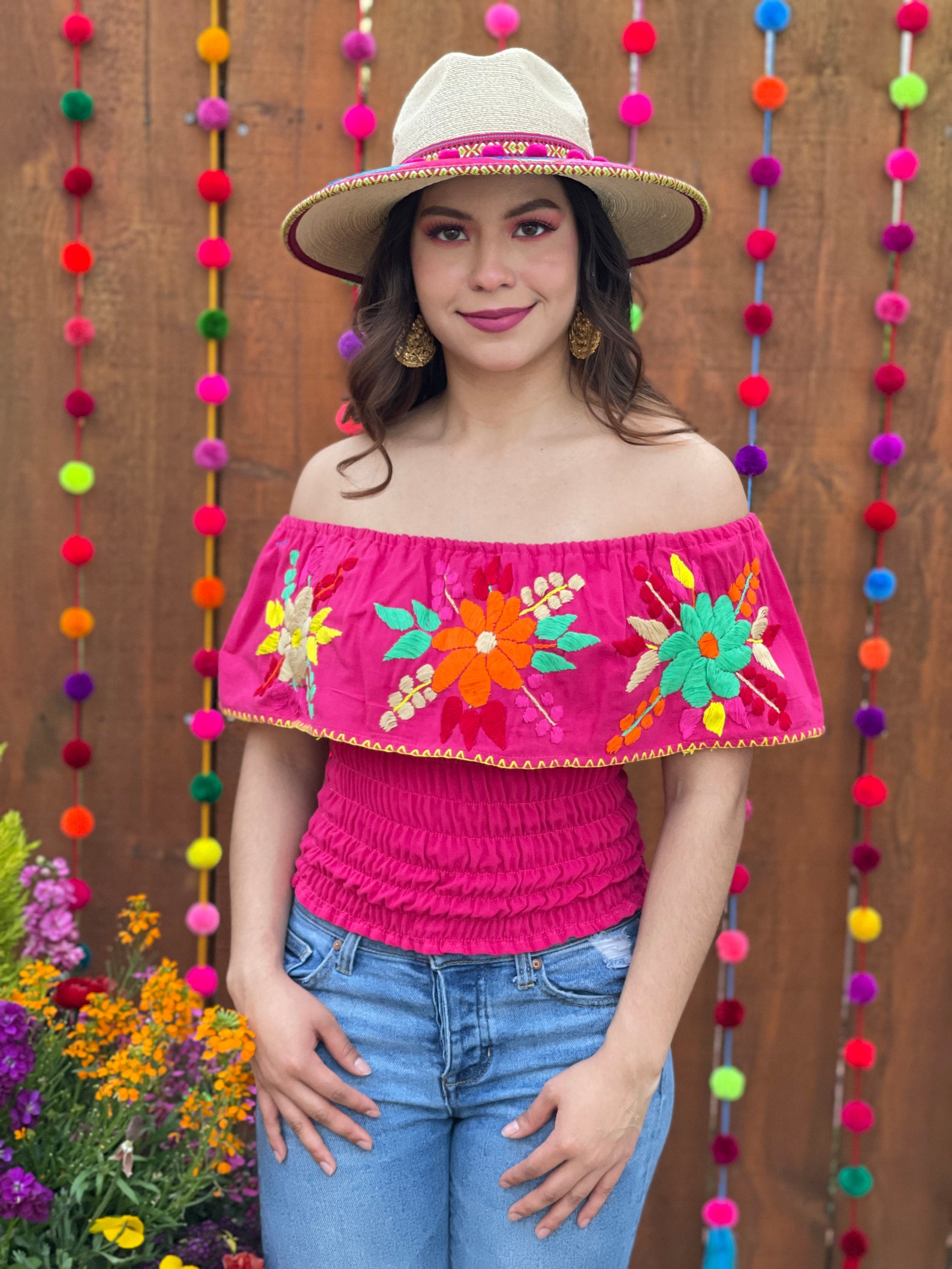 Hand Embroidered Crop Top. Mexican Floral Top. Off the | Etsy