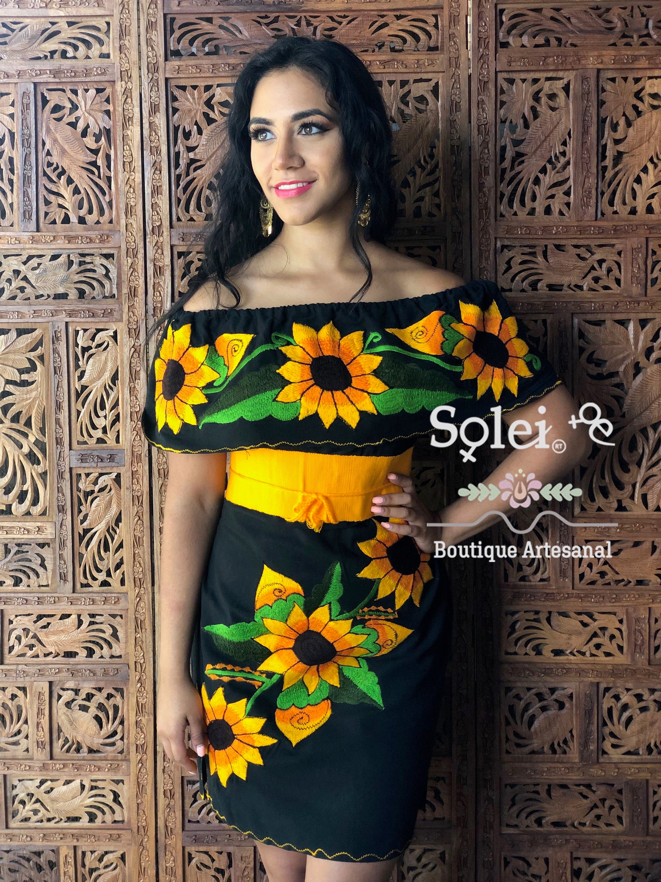 Vestido Campesino Girasol. Vestido Floral Bordado. Hermoso - Etsy España Vestido Campesino Girasol. Vestido Floral Bordado. Hermoso - Etsy España