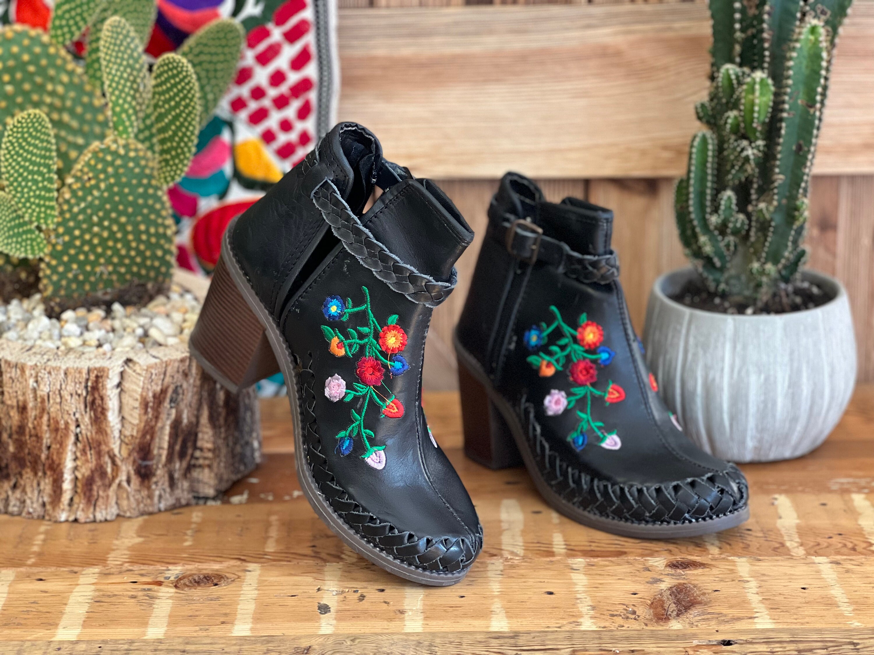 Embroidered Boots - Etsy