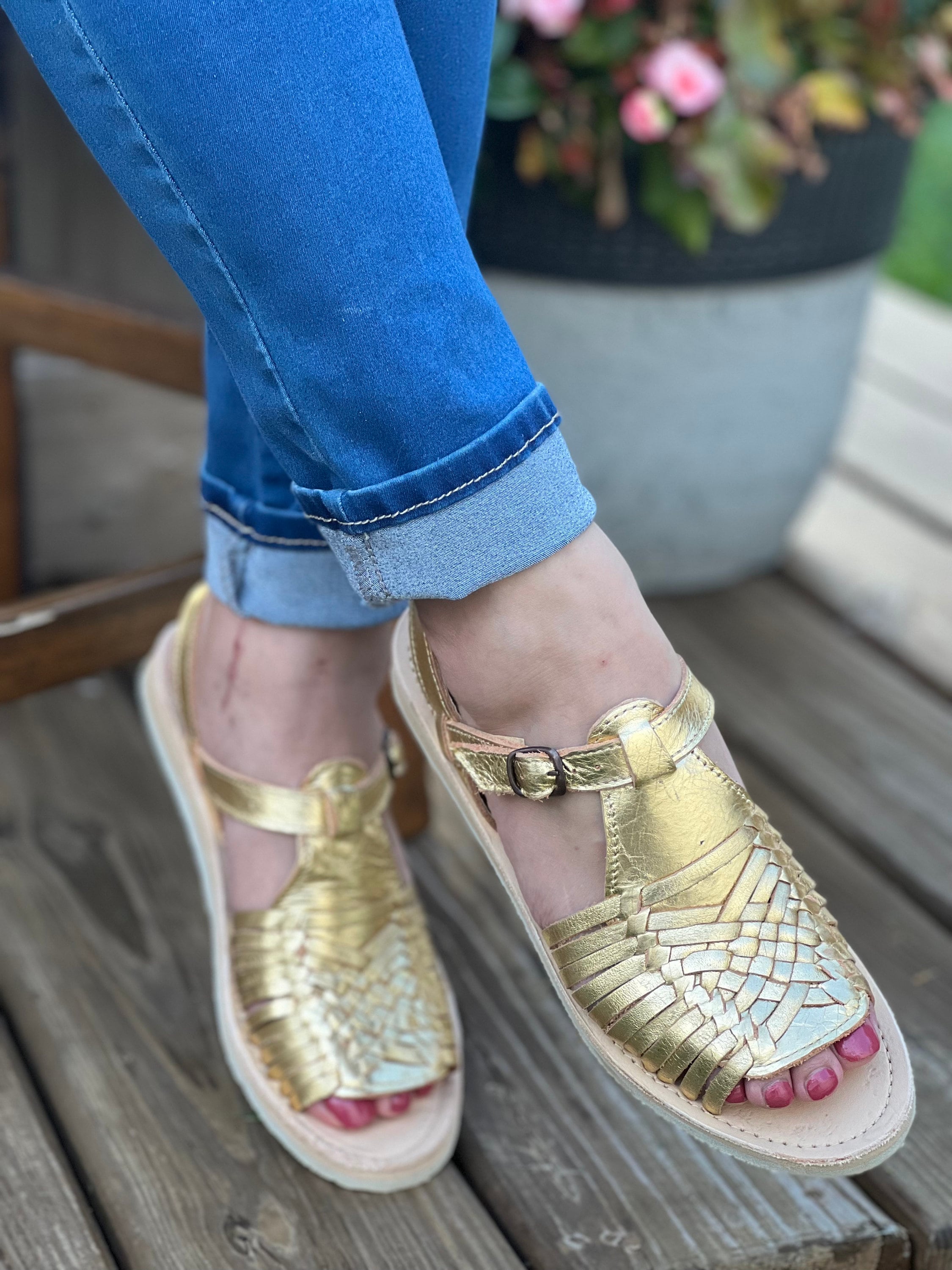 Mexican Leather Huarache. All Sizes Boho-hippie Vintage