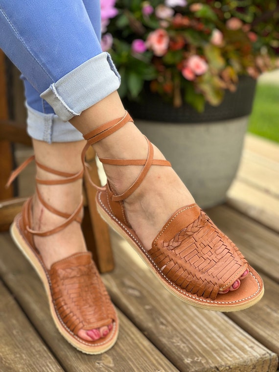 Mexican woven hotsell leather sandals