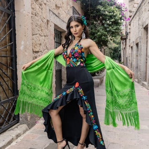 colorful mexican shawl