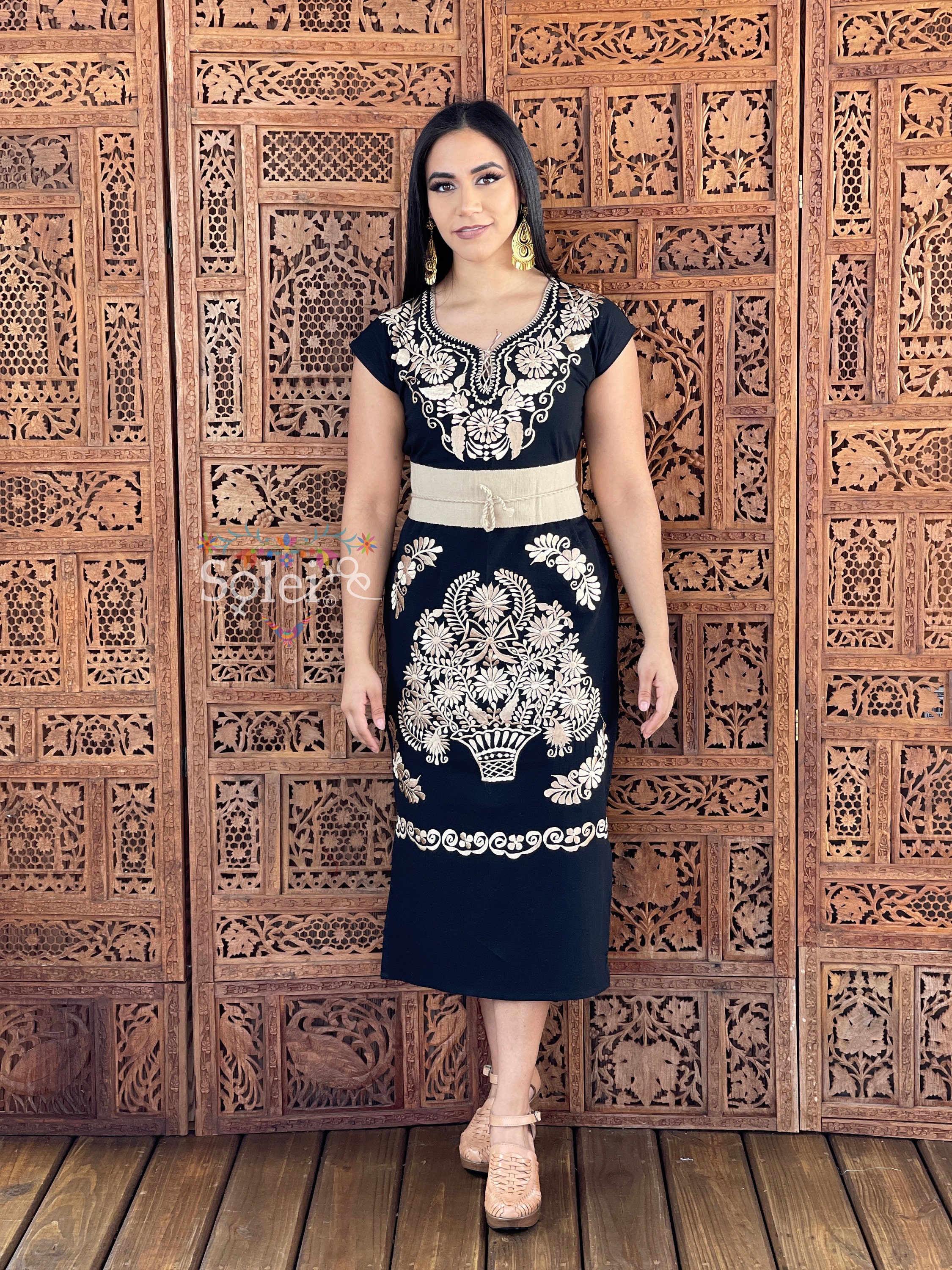 long mexican dress