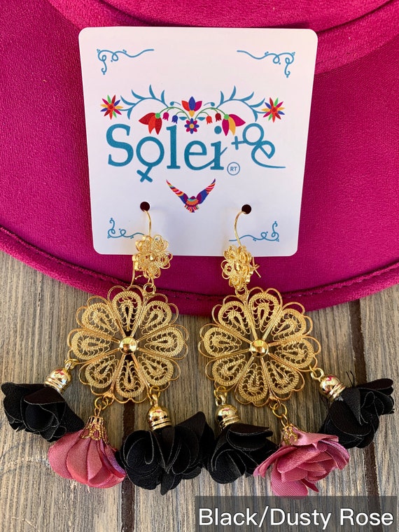 Beautiful Oaxaca's Sterling Silver Filigree Earrings-Handmade Item – Rosies  Market Y Mas