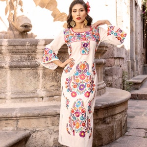 mexican embroidered wedding dress