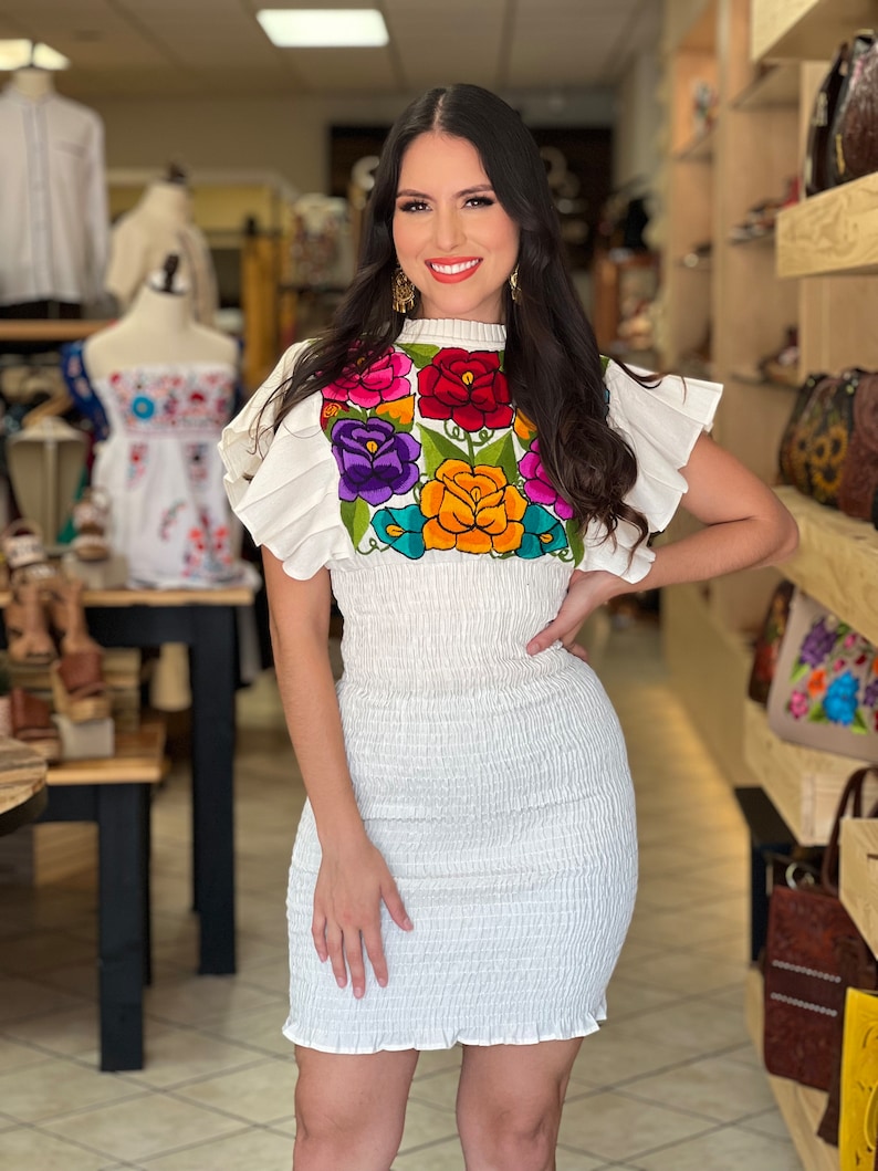 Green And Blue Mexican Baja Bodycon Dress