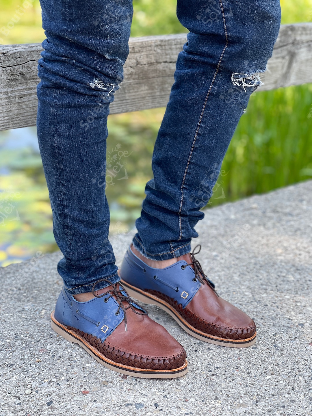 Zapato Artesanal Para Zapato Mexicano de Piel