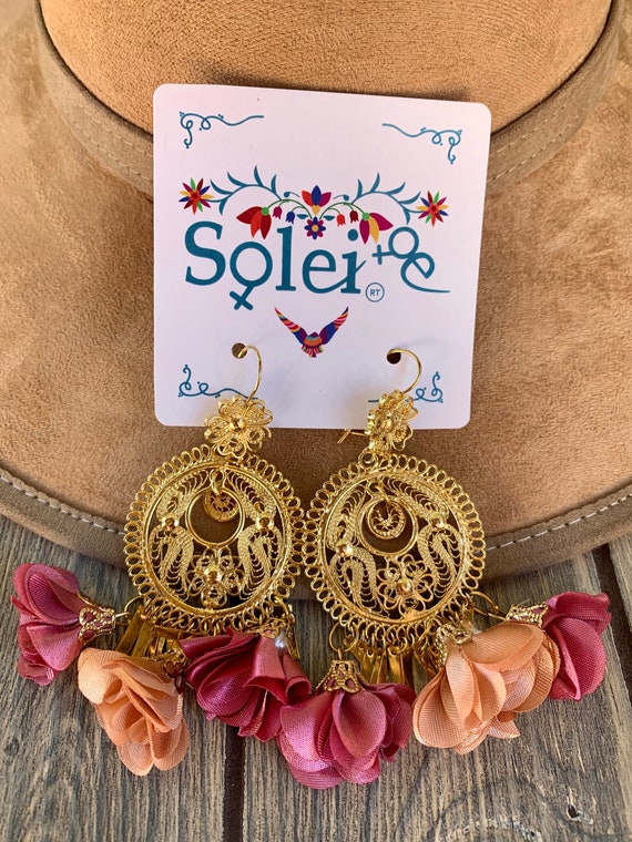 Peace7Jewel White Tassel Earrings with Iridescent Beads, Mexican Earrings  Tassel, Fringe Handmade Earrings, Boho Jewelry, Gift for girls.