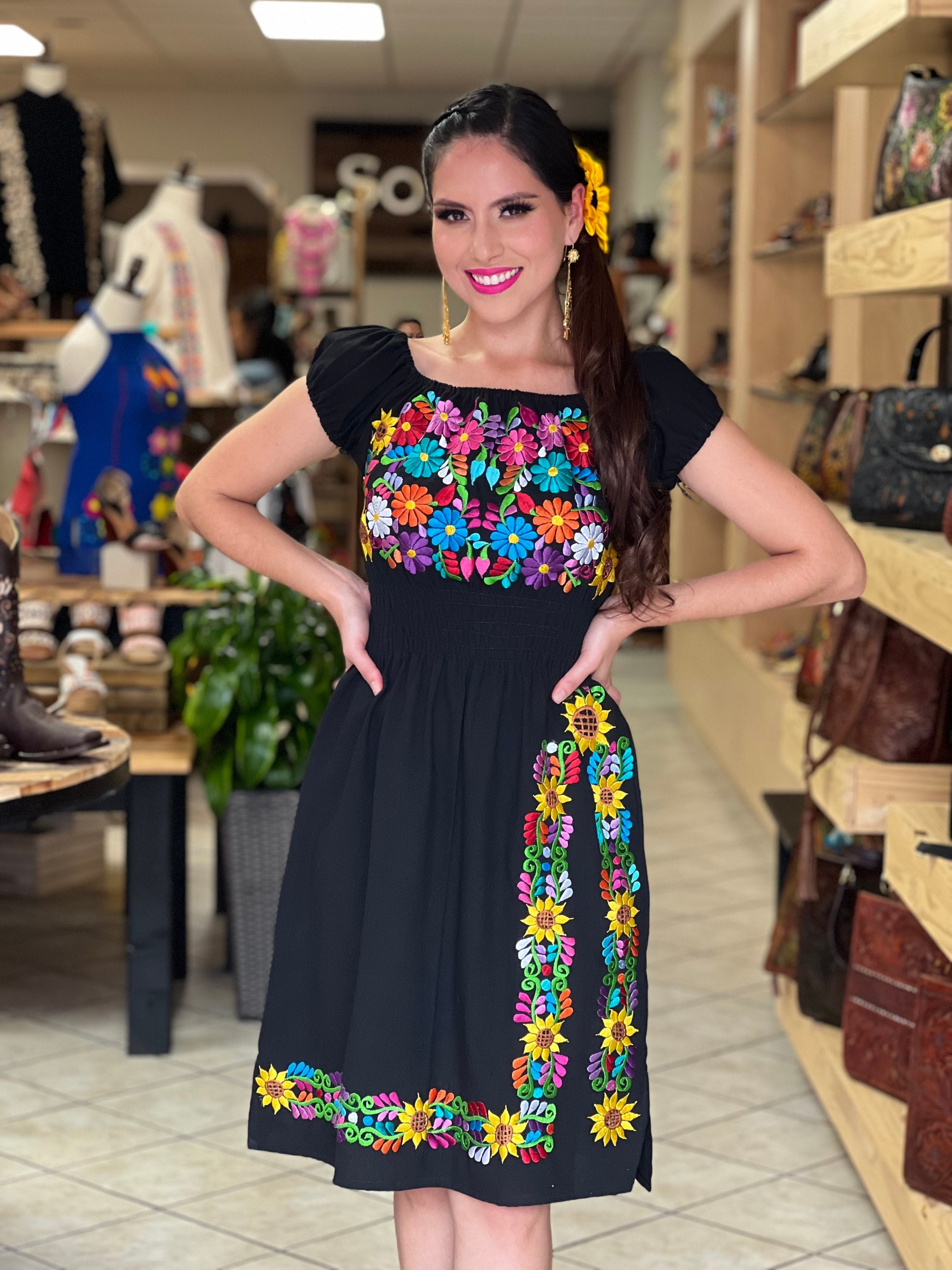 Vestido Tipico Tradicional Vestido Mexicano Trajes Tipicos