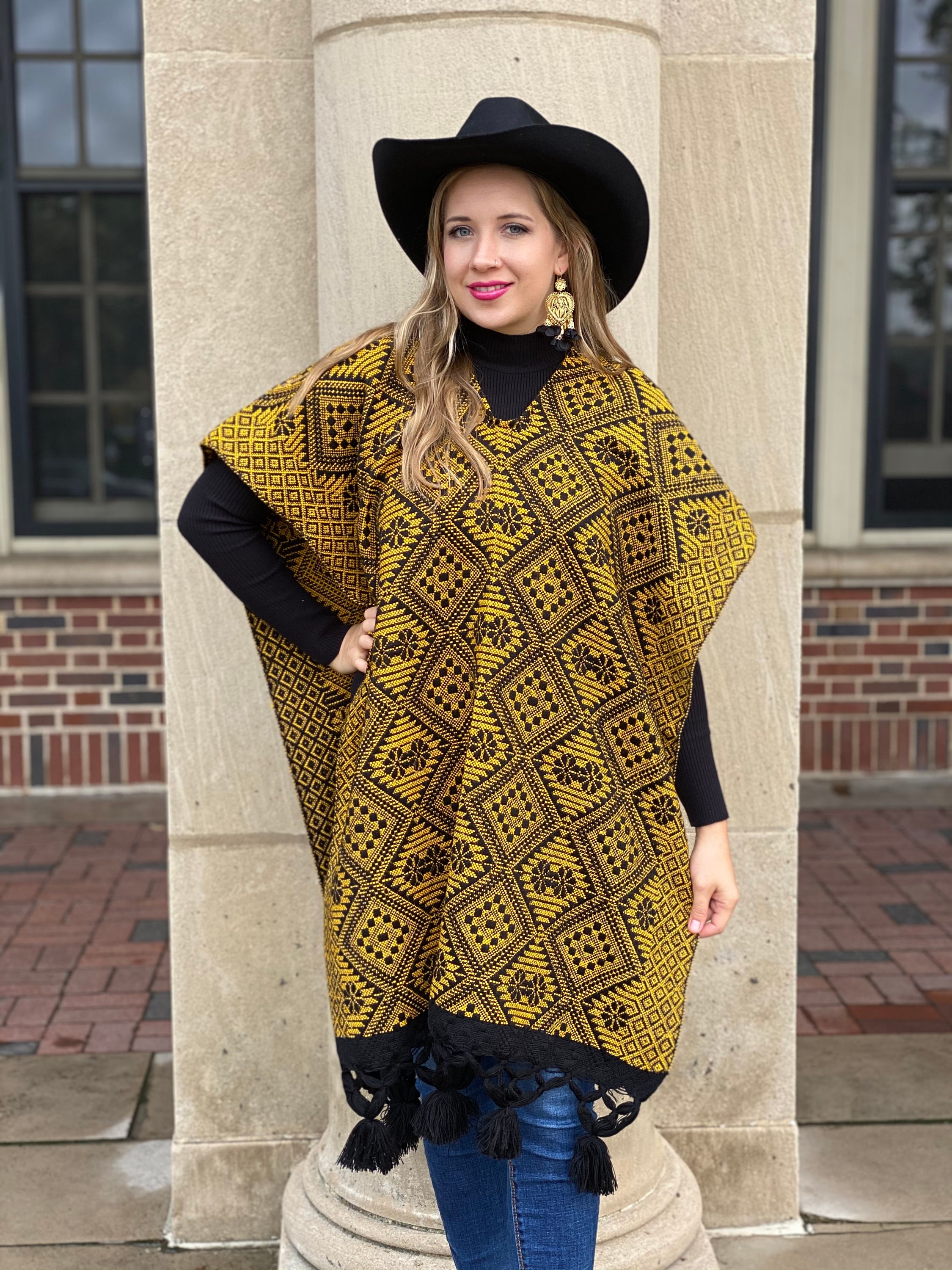 Mexican Full Body Poncho. Artisanal Mexican Poncho Mexican Full Body Poncho. Artisanal Mexican Poncho