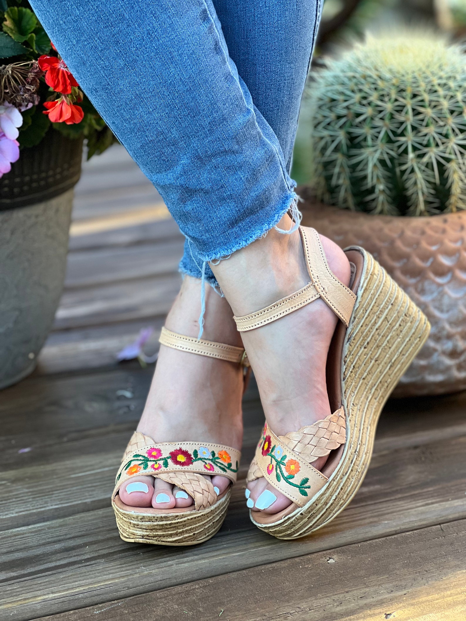 Mexican Wedge Sandal. All Size Boho-hippie Vintage. Mexican - Etsy