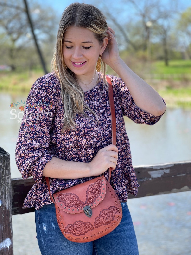 Genuine Mexican Leather Purse. Die Cut Leather Purse. Mexican Etsy