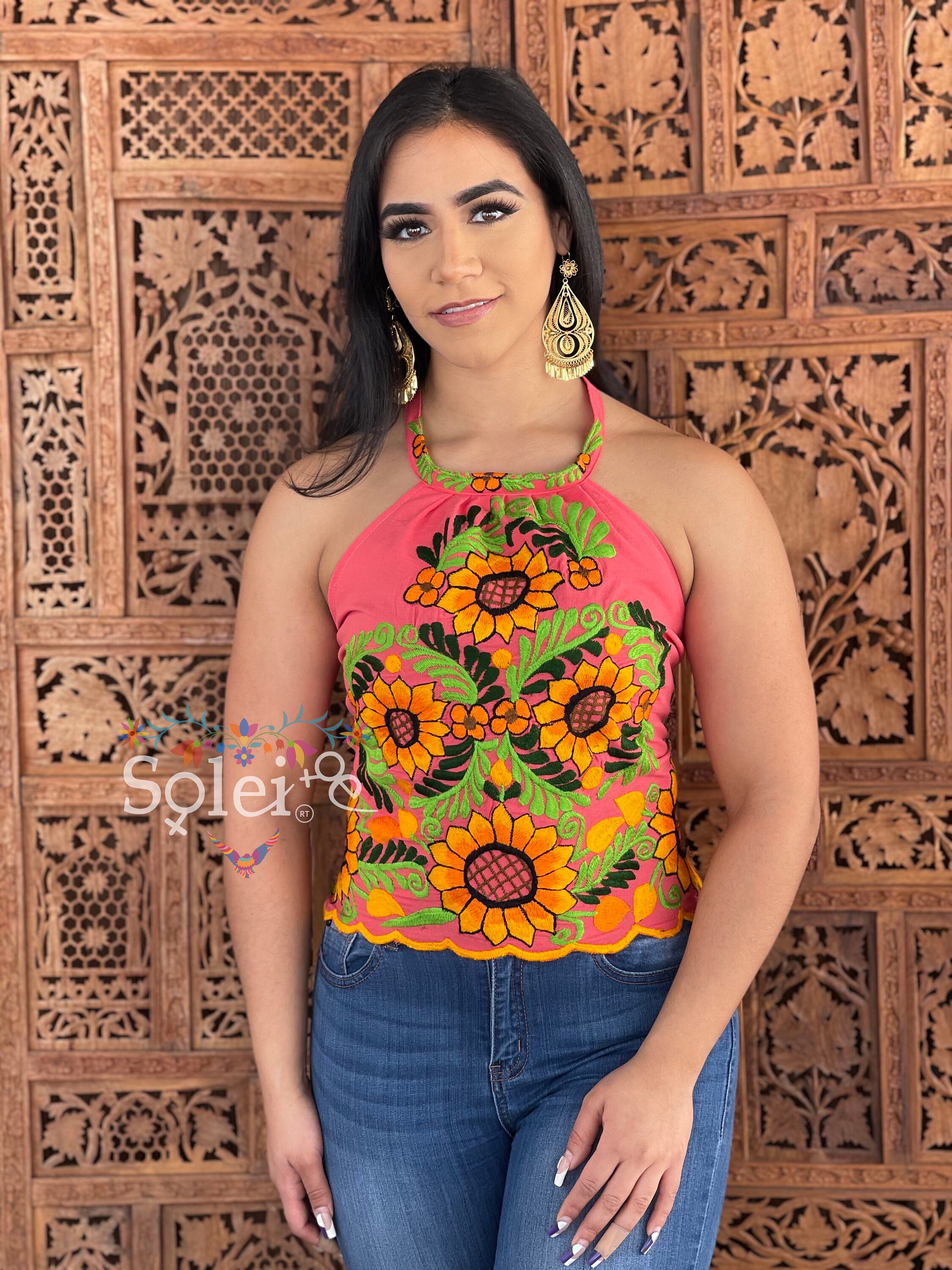 ethnic halter top