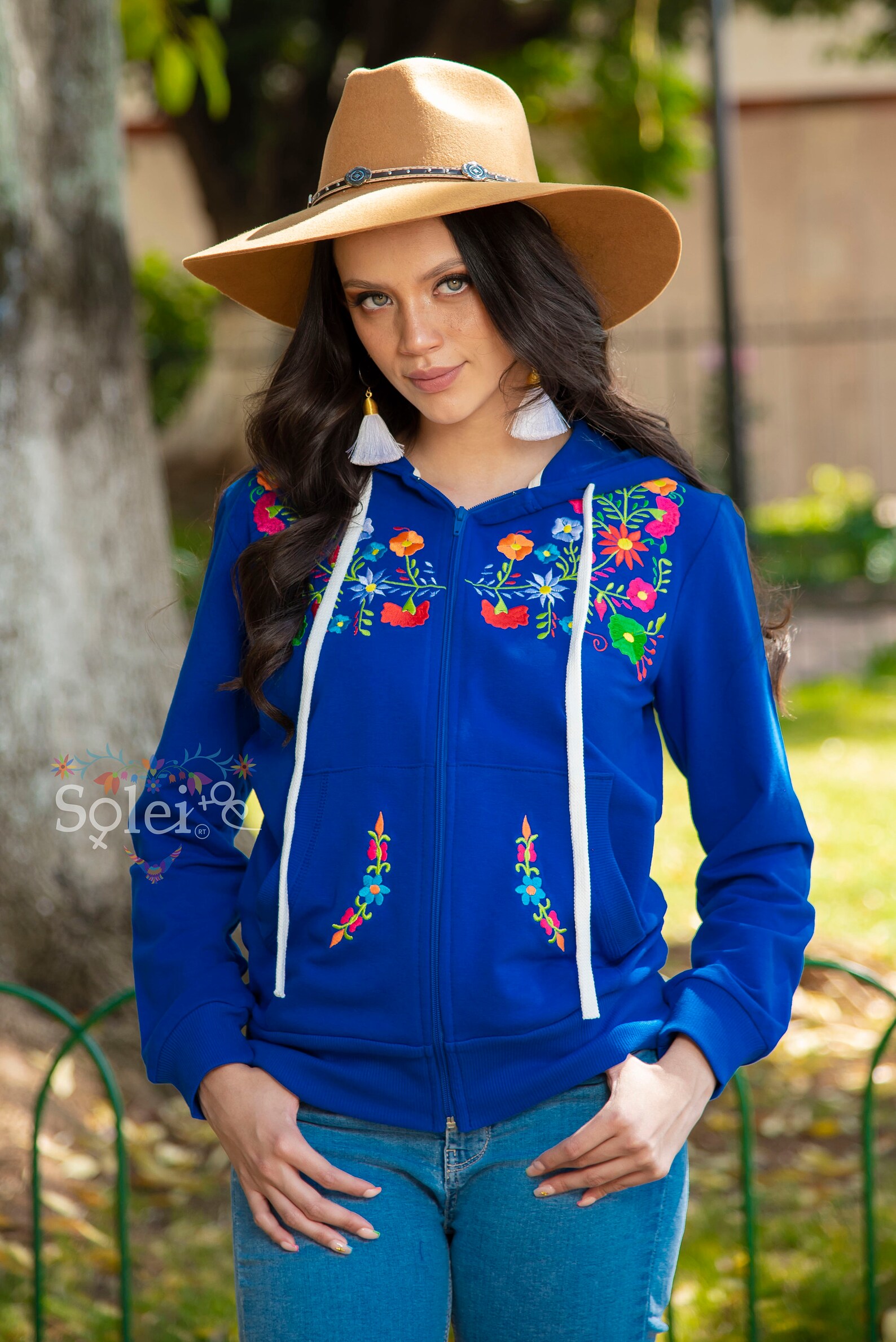 Artisanal Mexican Sweatshirt 100% Acrylan Red 602557 main image 1