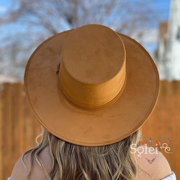 Mexican Suede Hat.  Artisanal Hat. Cordobes Style Hat For Women. Fedora Hat. Elegant Mexican Hat.