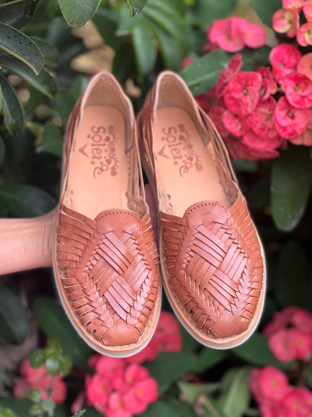 mexican leather huaraches women's