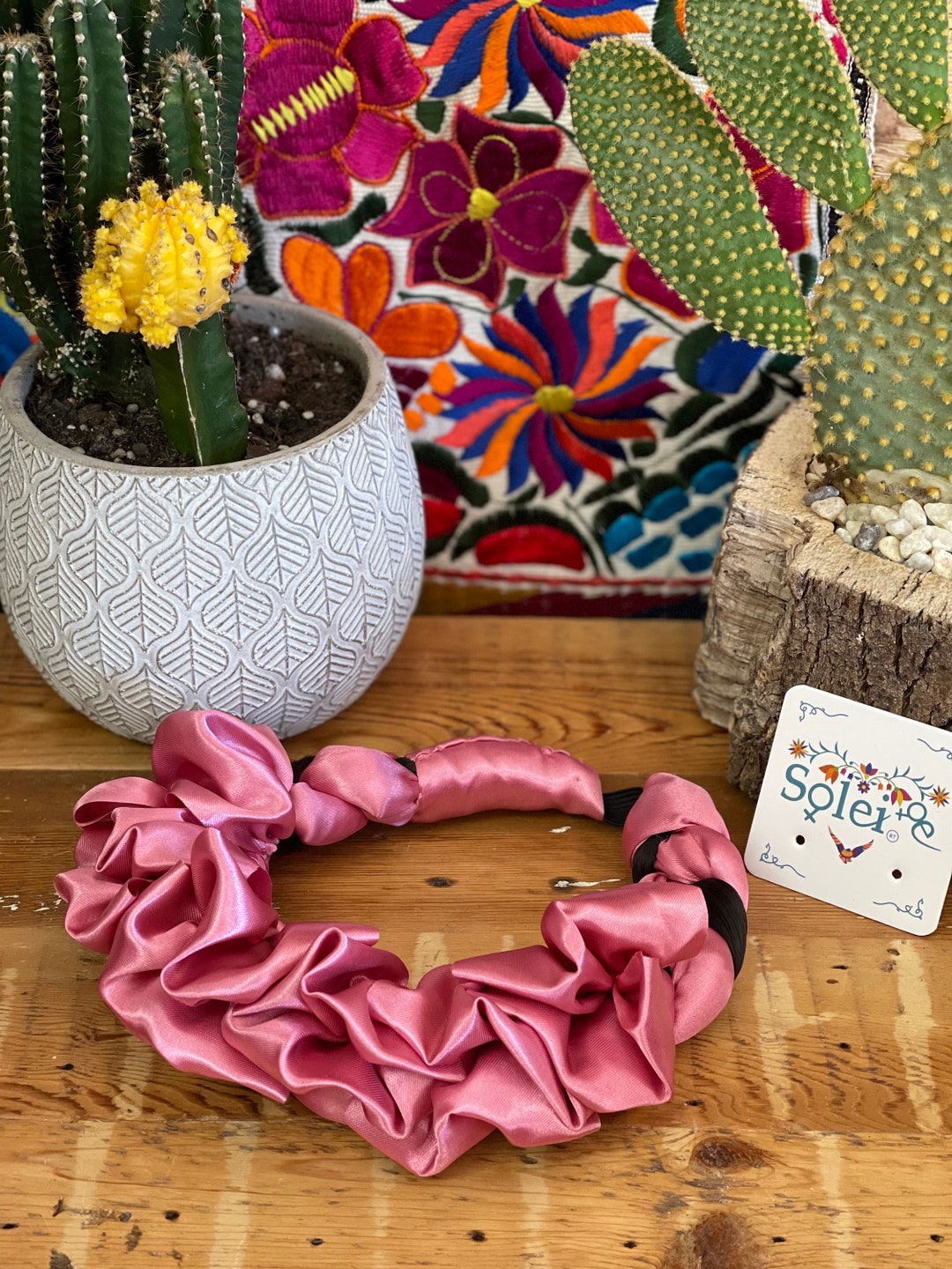 Braided Ribbon Hair Piece. Satin Hair Tie. Decorative Braided Etsy