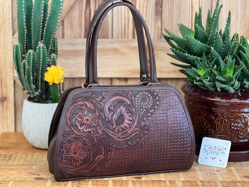 Genuine Mexican Leather Purse. Die Cut Leather Purse. Etsy